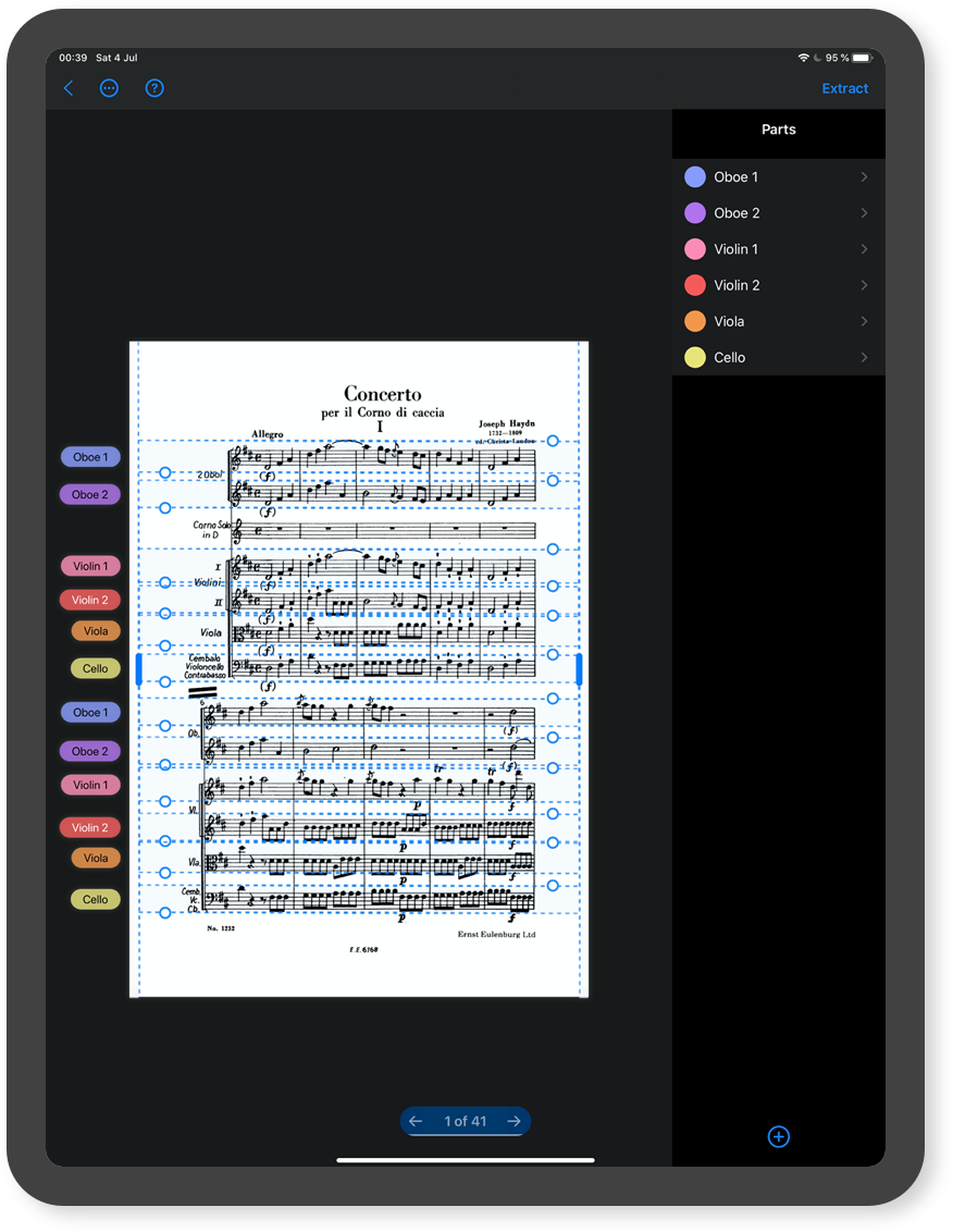 Partifier remoteScore for digitalScore